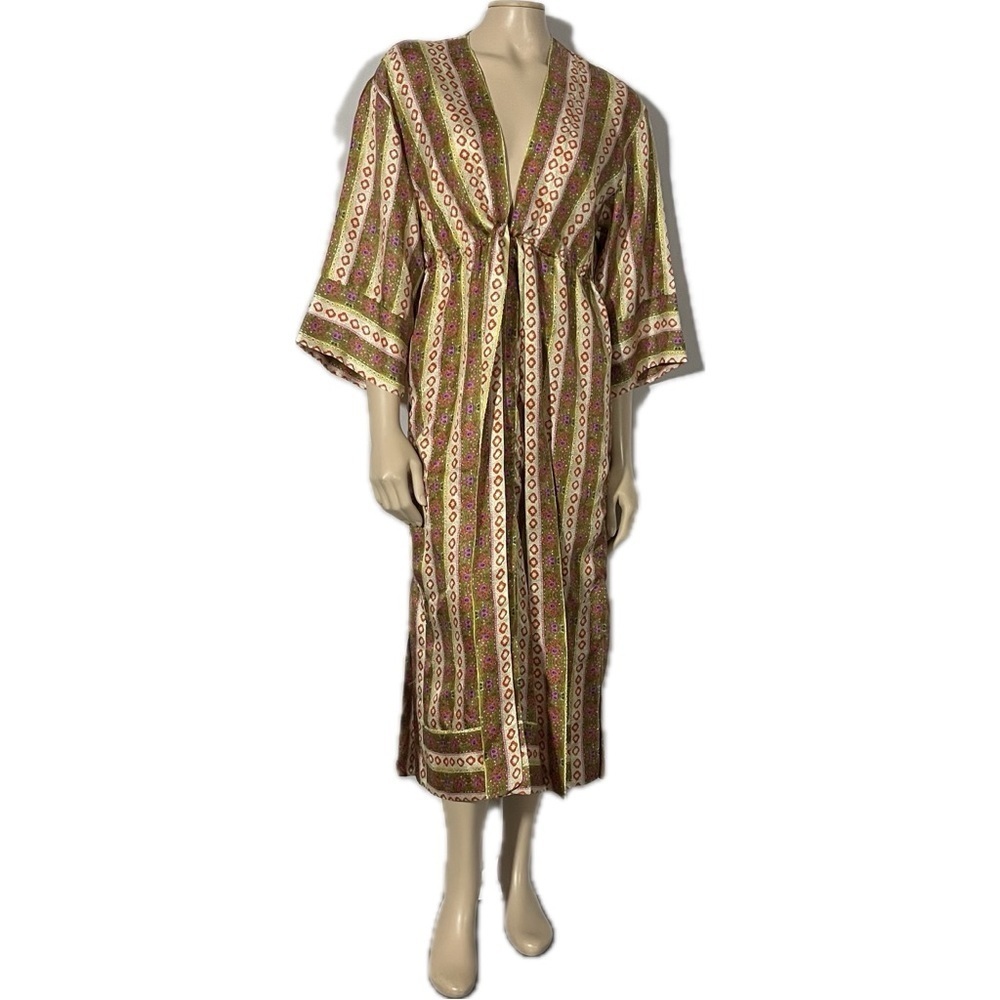 NWT Sandro Retro Floral Silk Tunic Dress - Picture 4 of 14